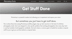 Desktop Screenshot of photoshoptools.ca